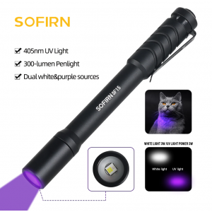 Sofirn SF15 (300 лм белый свет + УФ 395 нм, ААА)